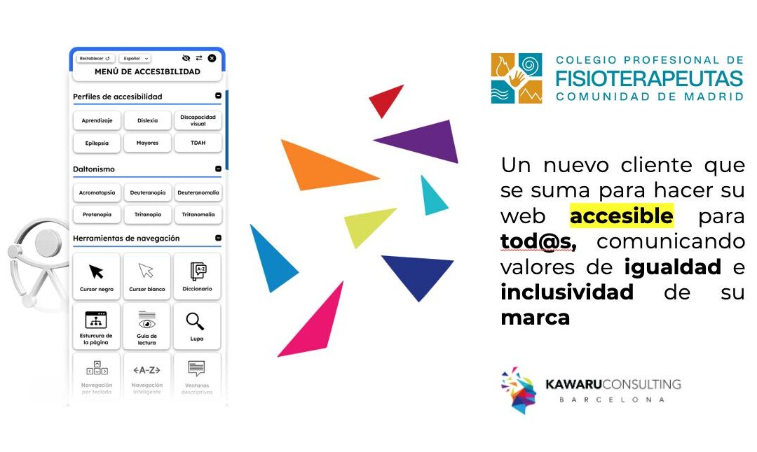 El Colegio de Fisioterapeutas de Madrid se suma para hacer su web accesible